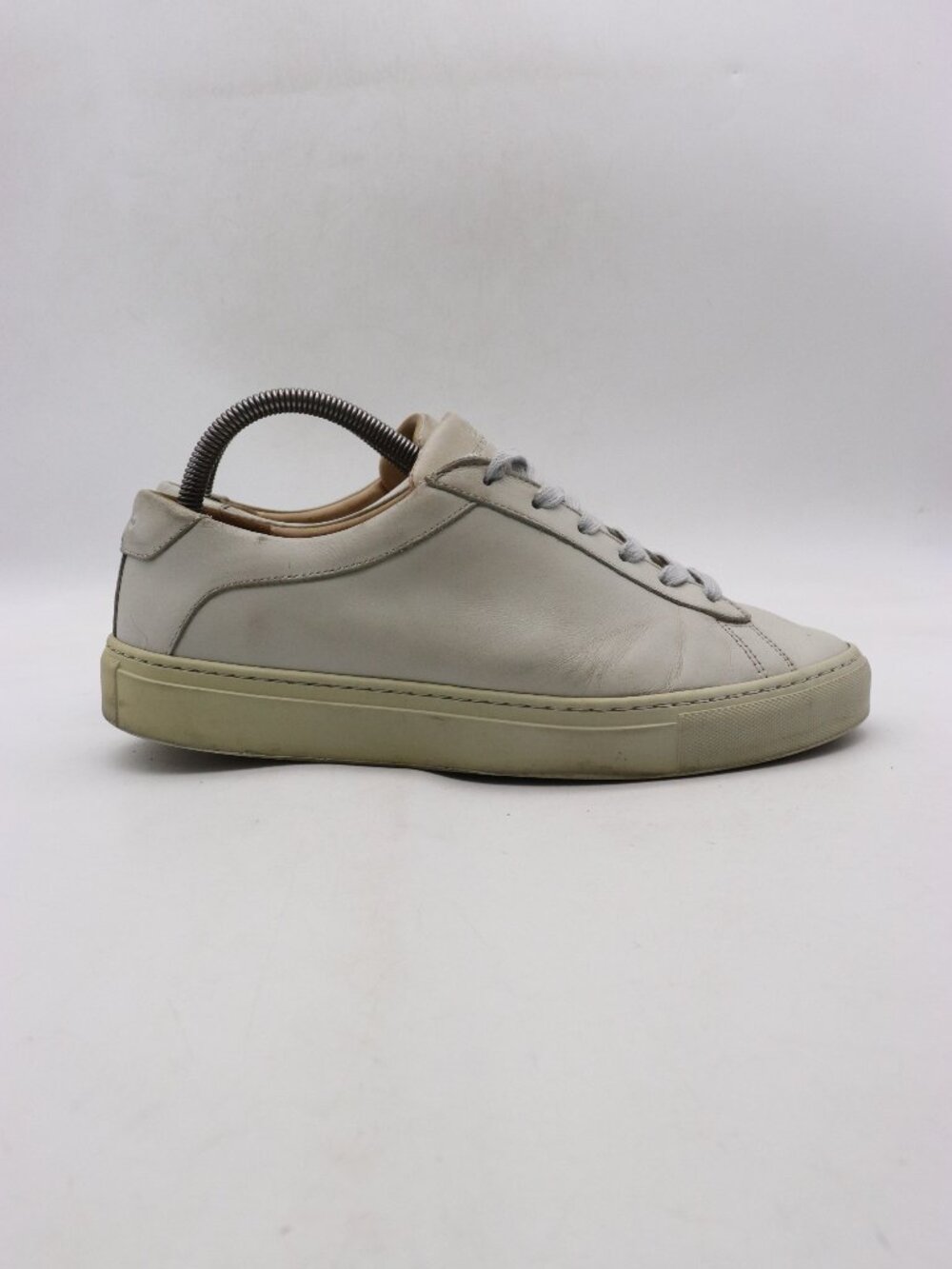 Koio Capri Low Men's Size 8 Gray Leather Casual Sneakers Italy